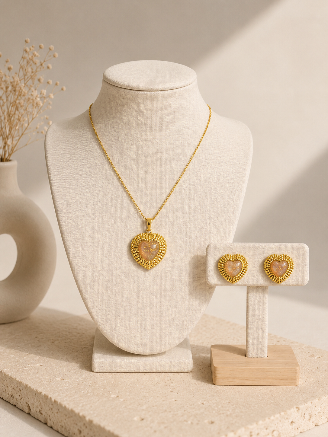 Conjunto Colar e Brincos Halo IV