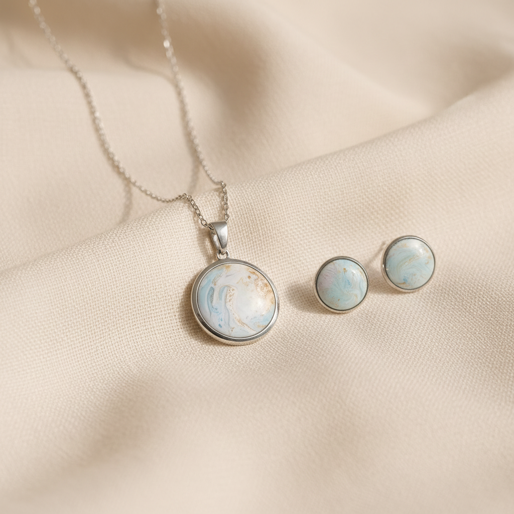 Conjunto Colar e Brincos Halo II